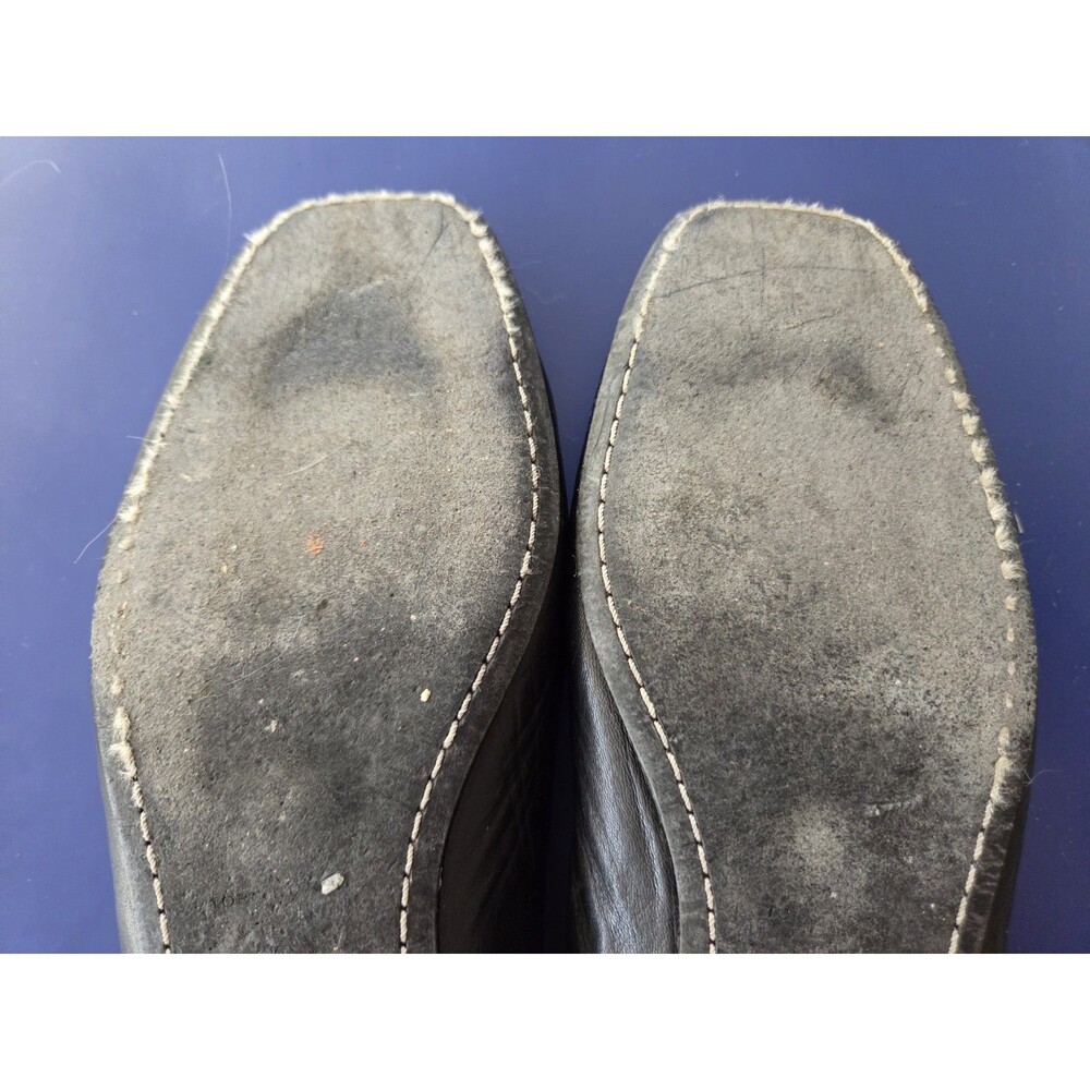 Tory Burch Soft Leather GEORGIA BALLET FLATS In Black  Sz 7M - Picture 6 of 7